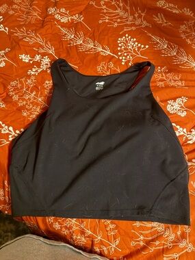 Avia Black Crop Workout Tank Top